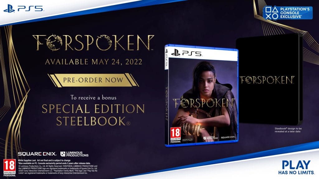 Forspoken PS5 SteelBook special edition for India