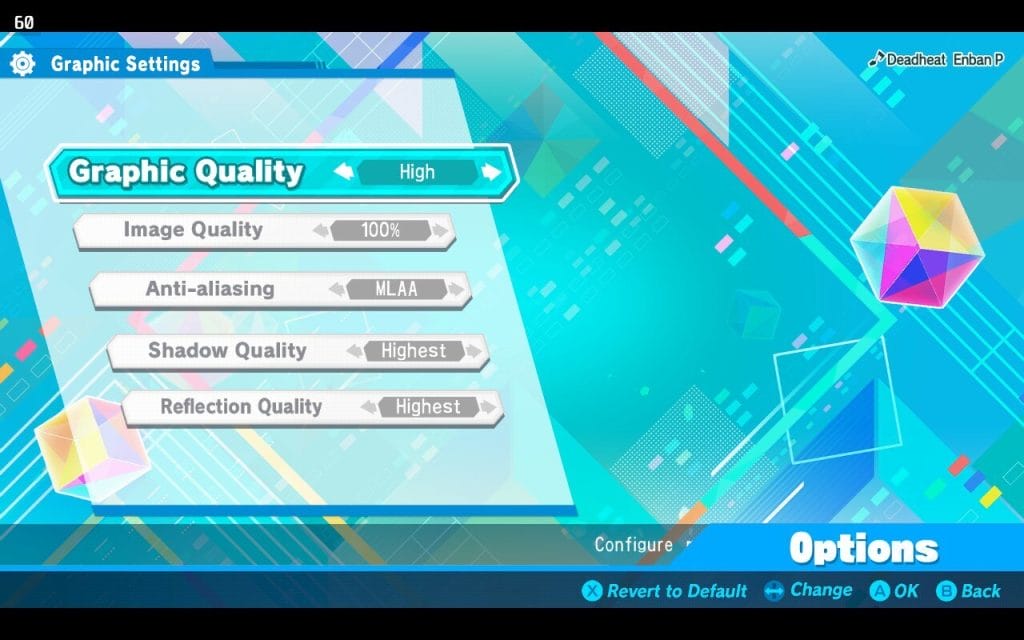 Hatsune Miku: Project Diva Mega Mix+ review graphics options