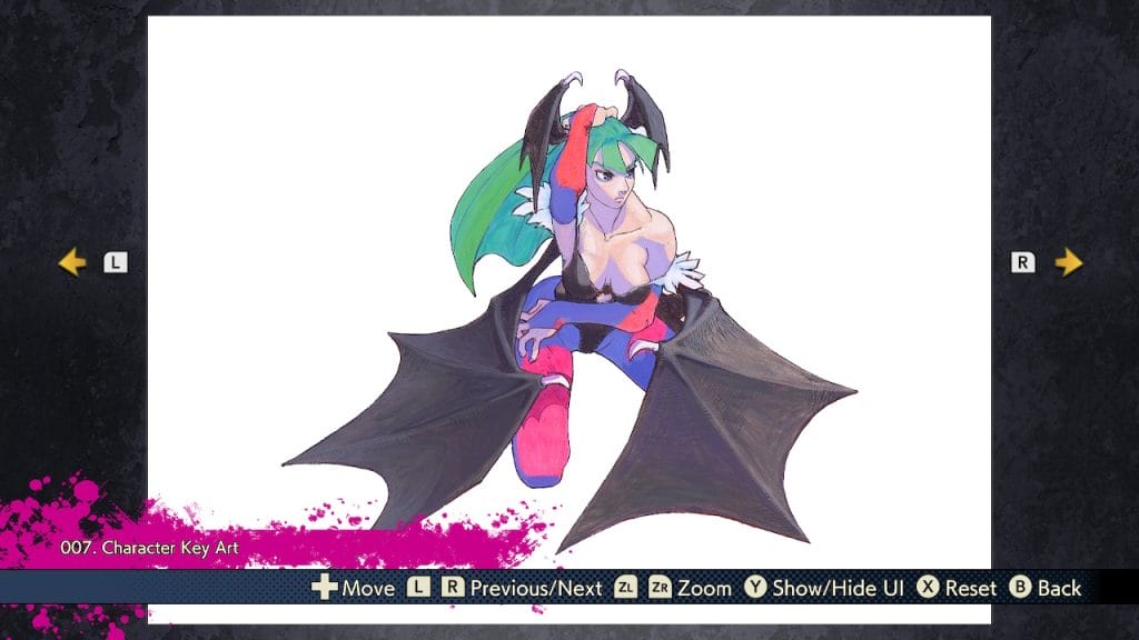 Capcom Fighting Collection gallery morrigan