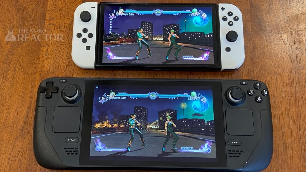 JoJo's Bizarre Adventure: All-Star Battle R Switch vs Steam Deck PC