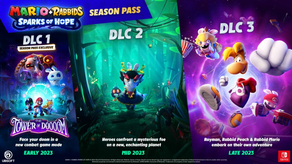 Mario + Rabbids Sparks of Hope Season Pass contents