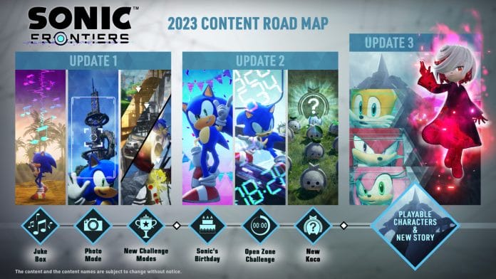 sonic frontiers 2023 dlc roadmap