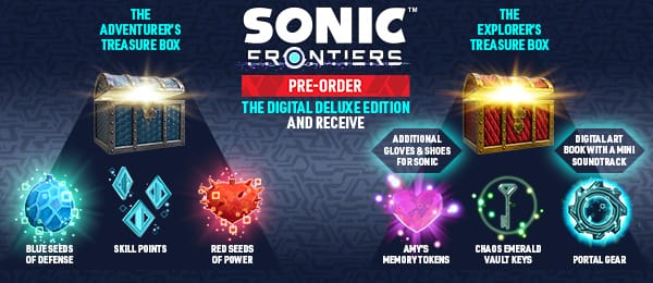 Sonic Frontiers Digital Deluxe Edition pre-order bonus