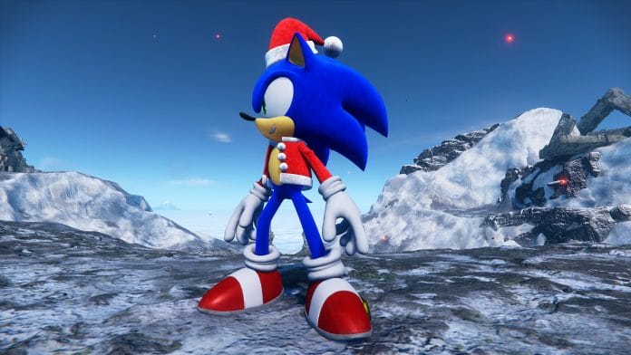 sonic frontiers holiday cheer suit