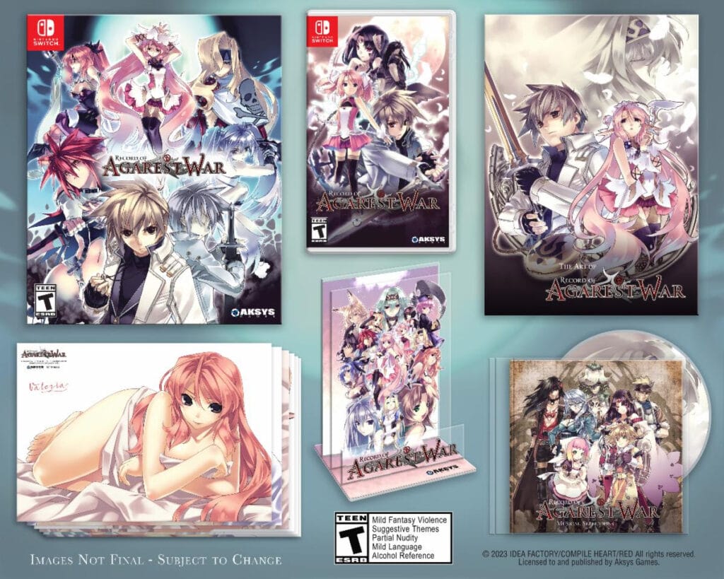 record of agarest war limited edition switch physical