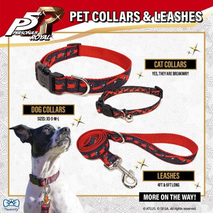 Persona 5 Royal pet collars and leashes