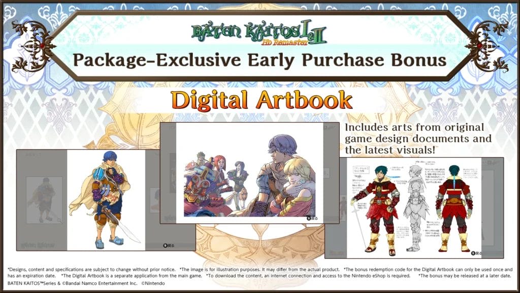 Baten Kaitos I & II HD Remaster pre-order bonus