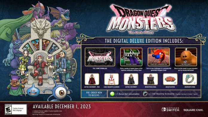 Dragon Quest Monsters: The Dark Prince announced for Switch